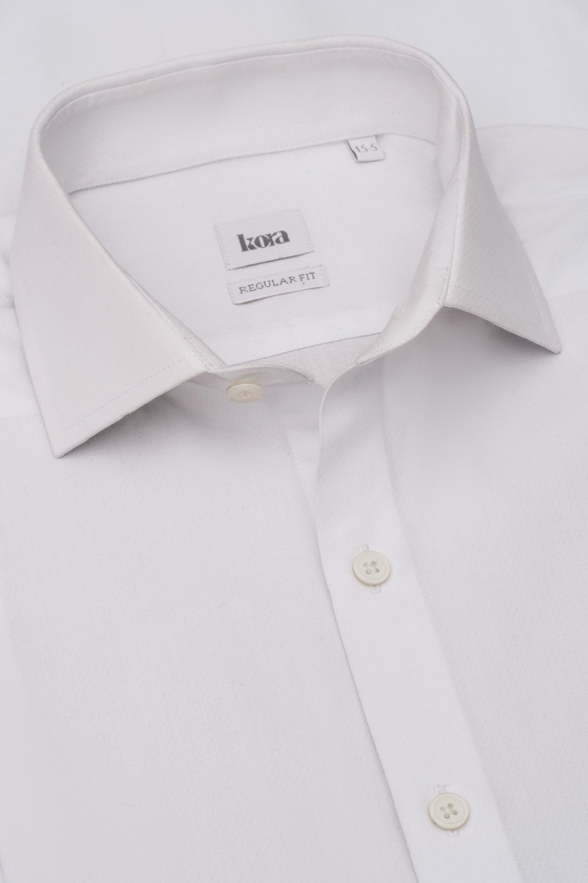 Cotton Cutaway Collar Shirt