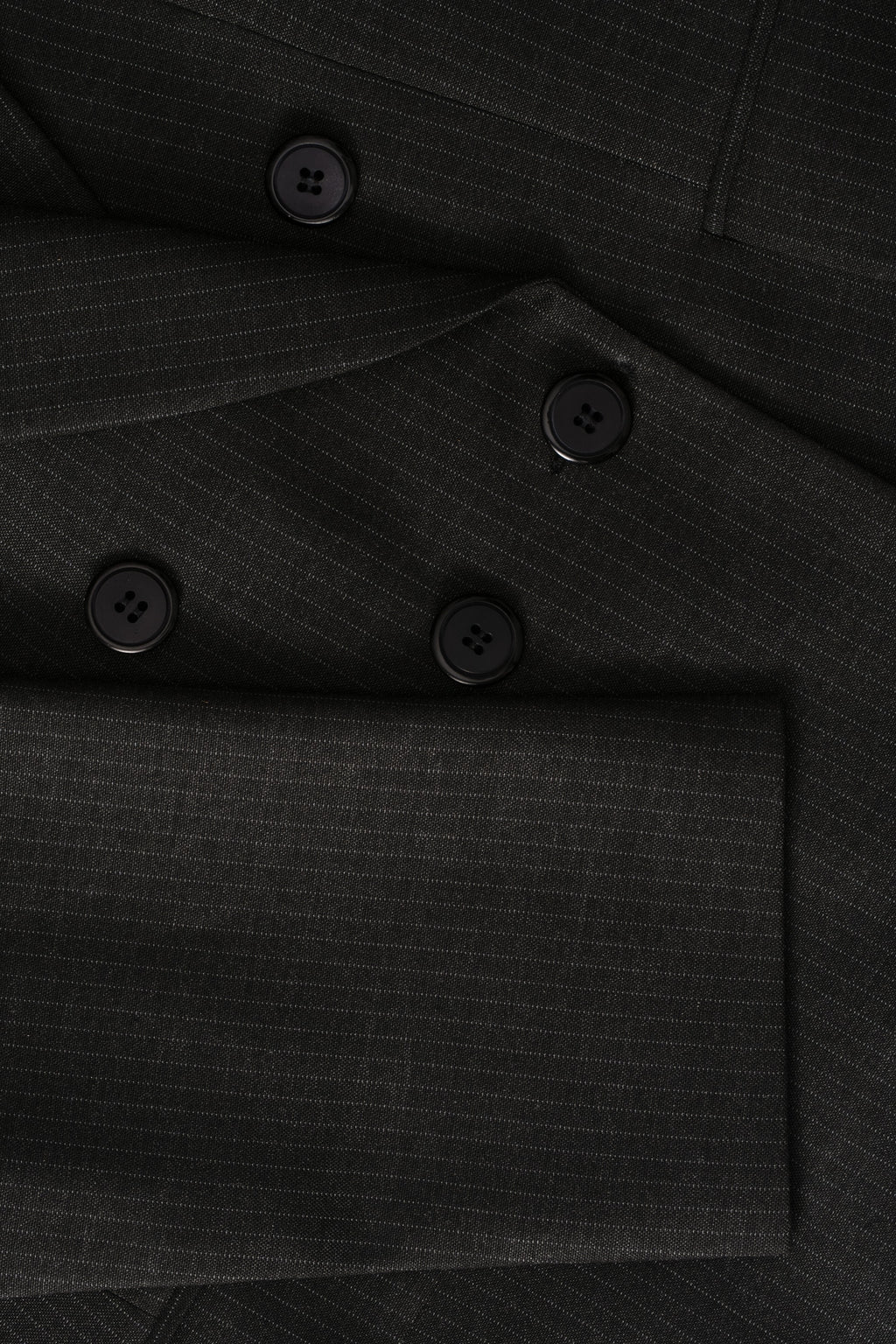 charcoal pinstripe