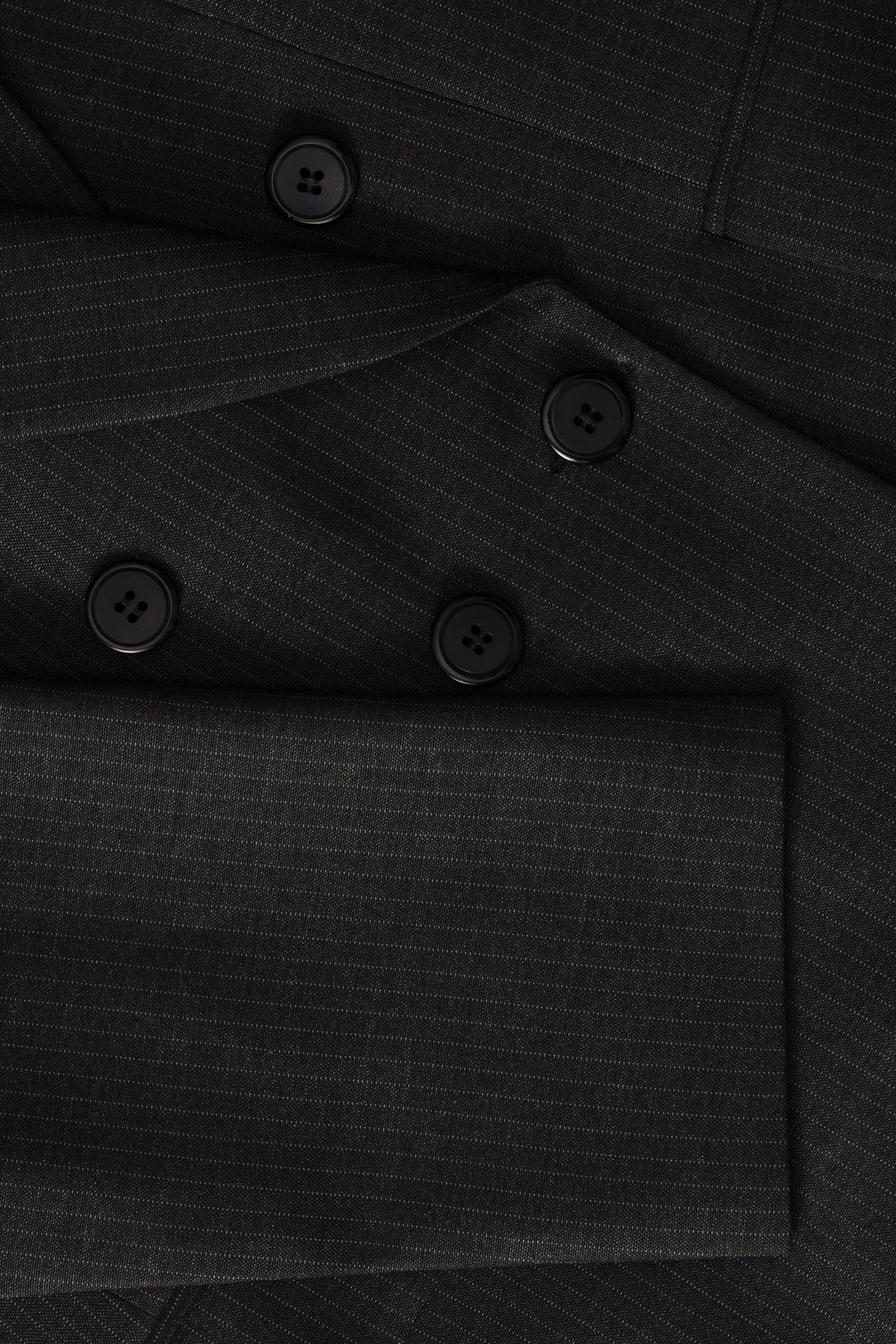 charcoal pinstripe