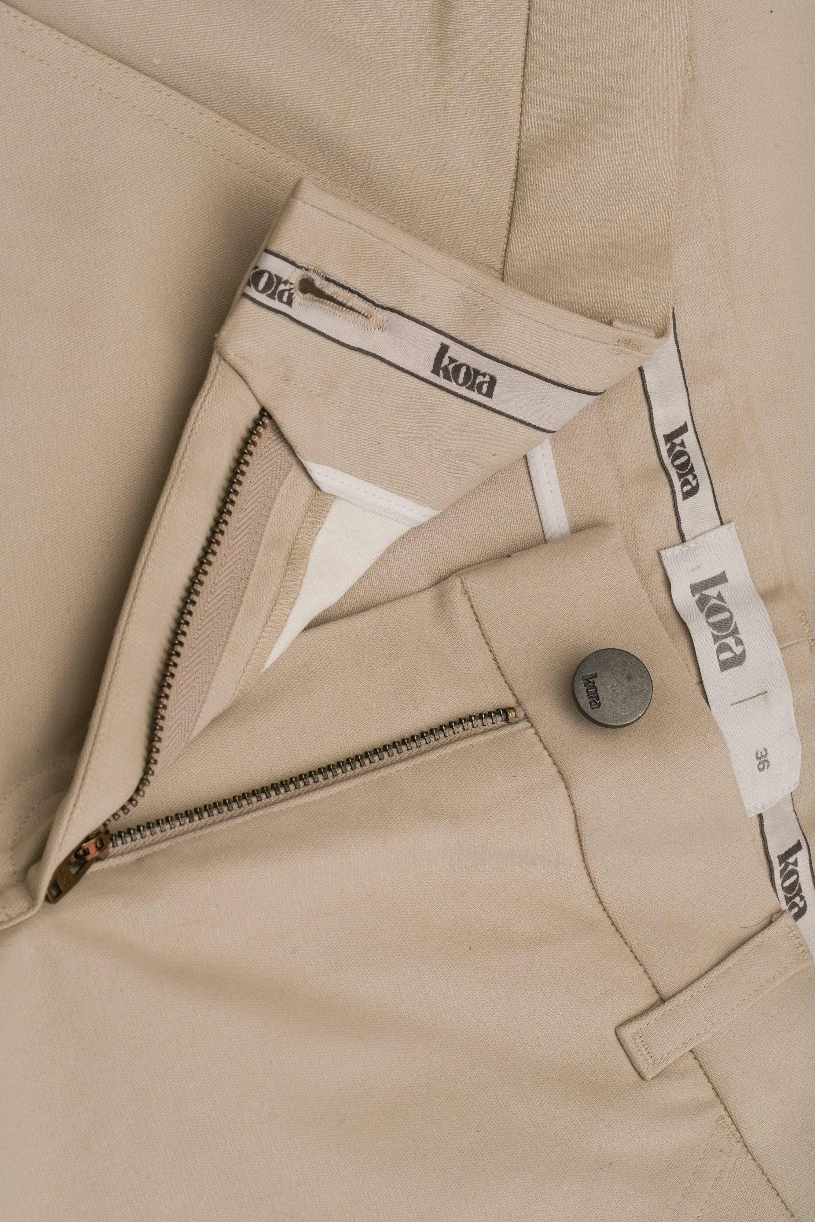 Cropped Length Barrel Pants