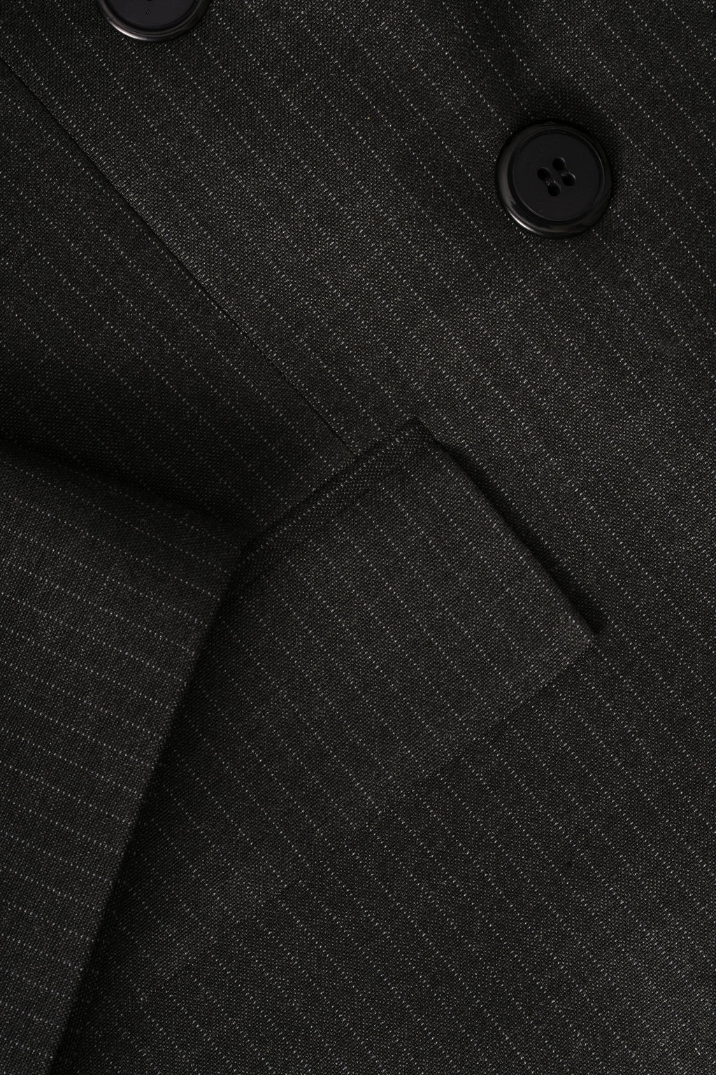 charcoal pinstripe