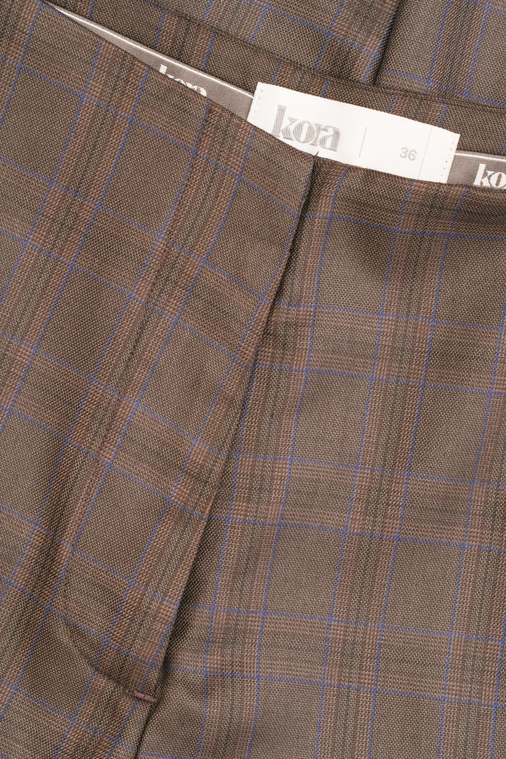 High Waist Checkered Pants