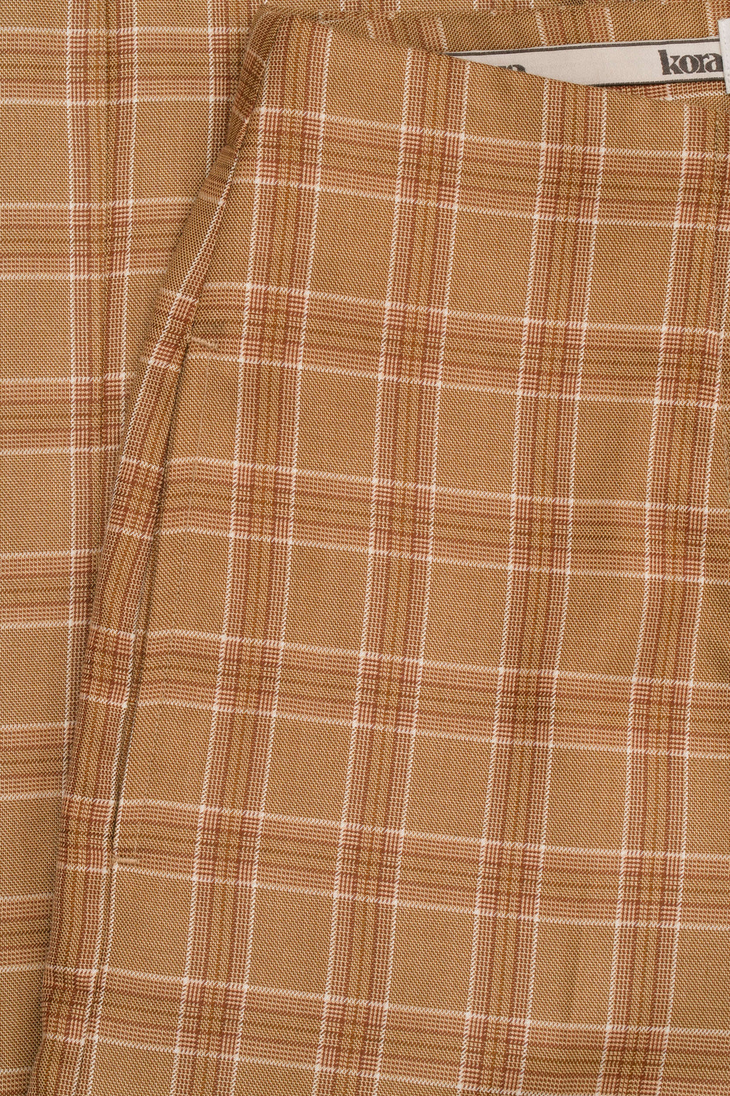High Waist Checkered Pants