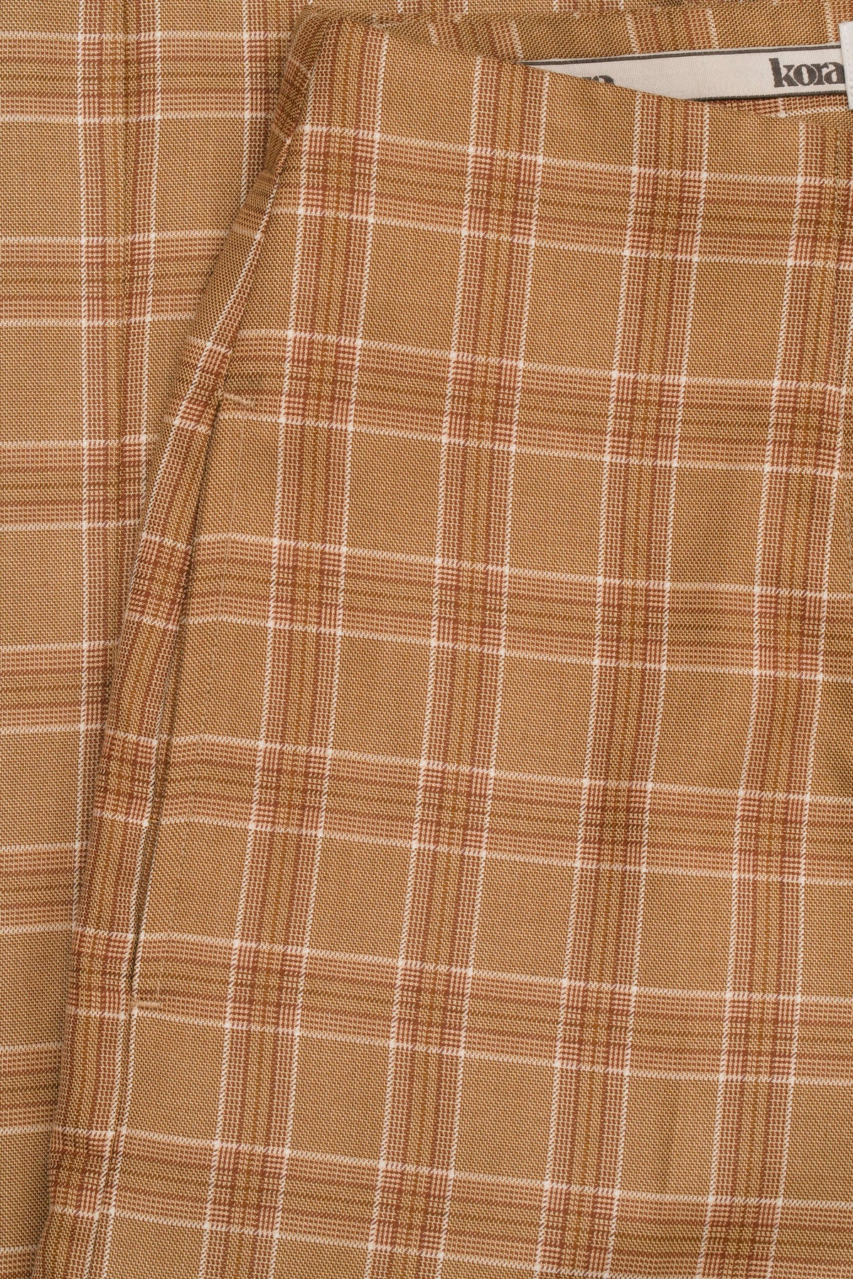 High Waist Checkered Pants