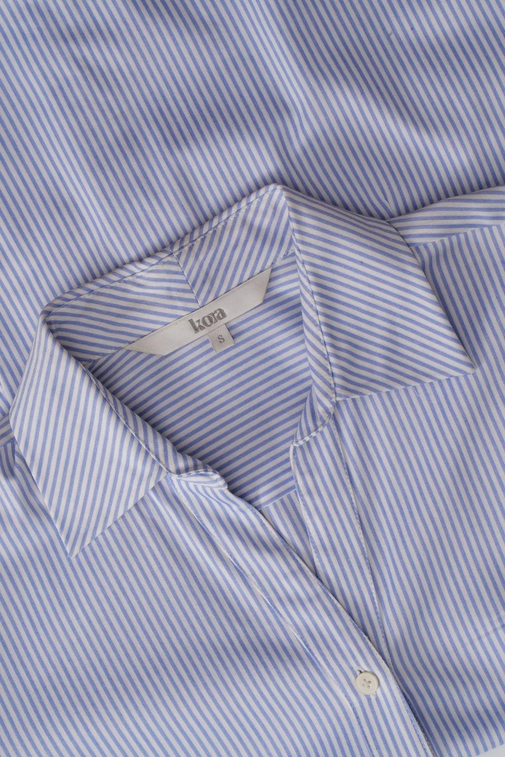 Cotton Blend Striped Shirt
