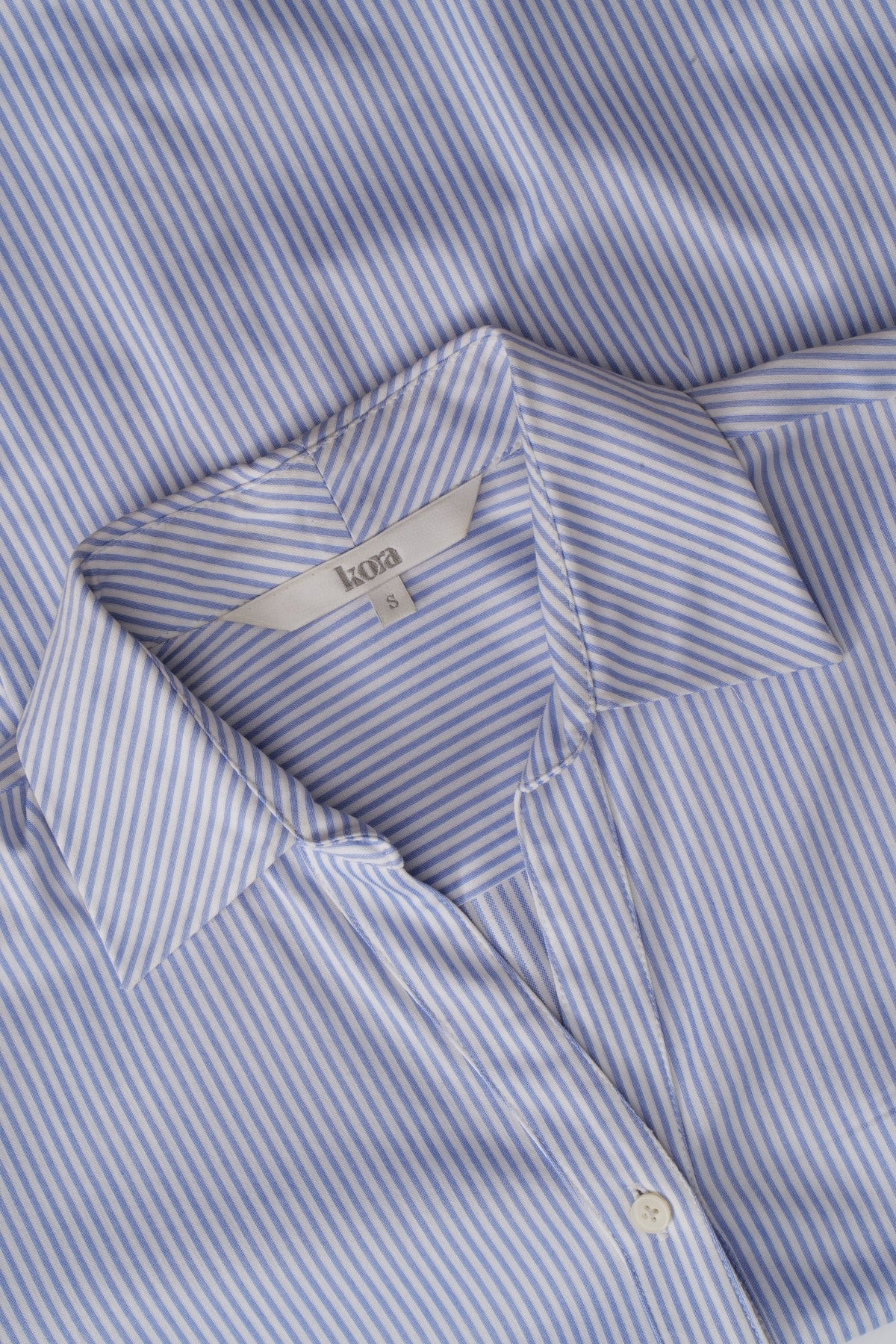 Cotton Blend Striped Shirt