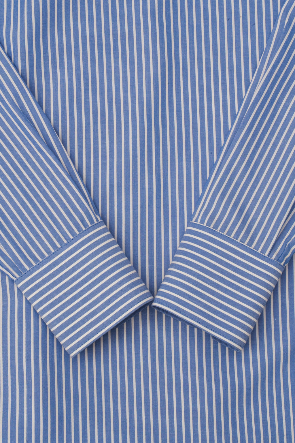Striped Shirt With Stand Collar