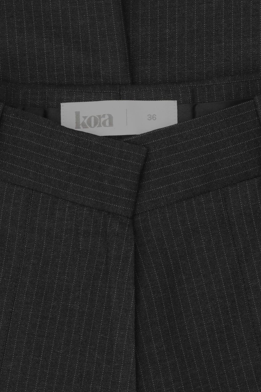 charcoal pinstripe