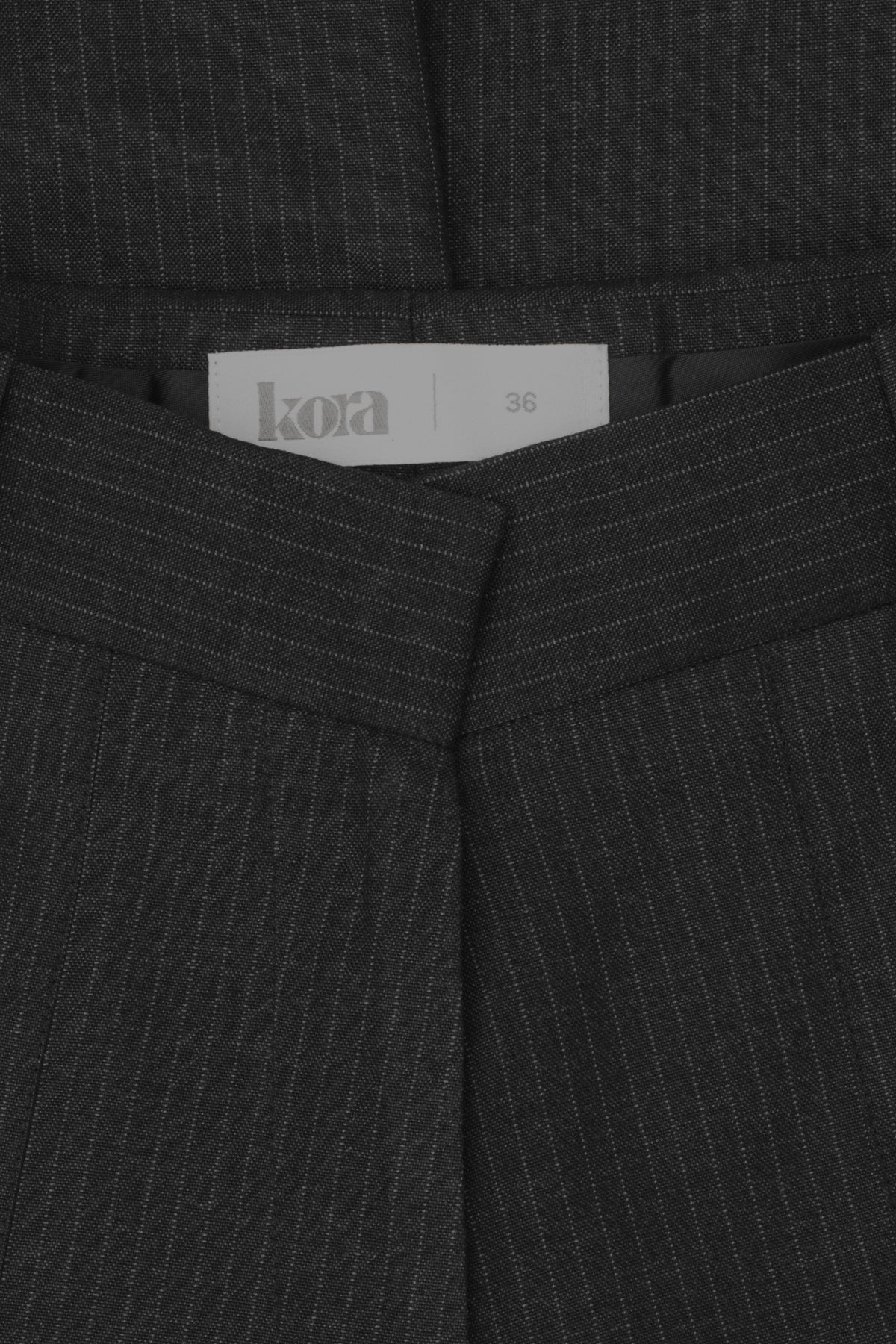 charcoal pinstripe