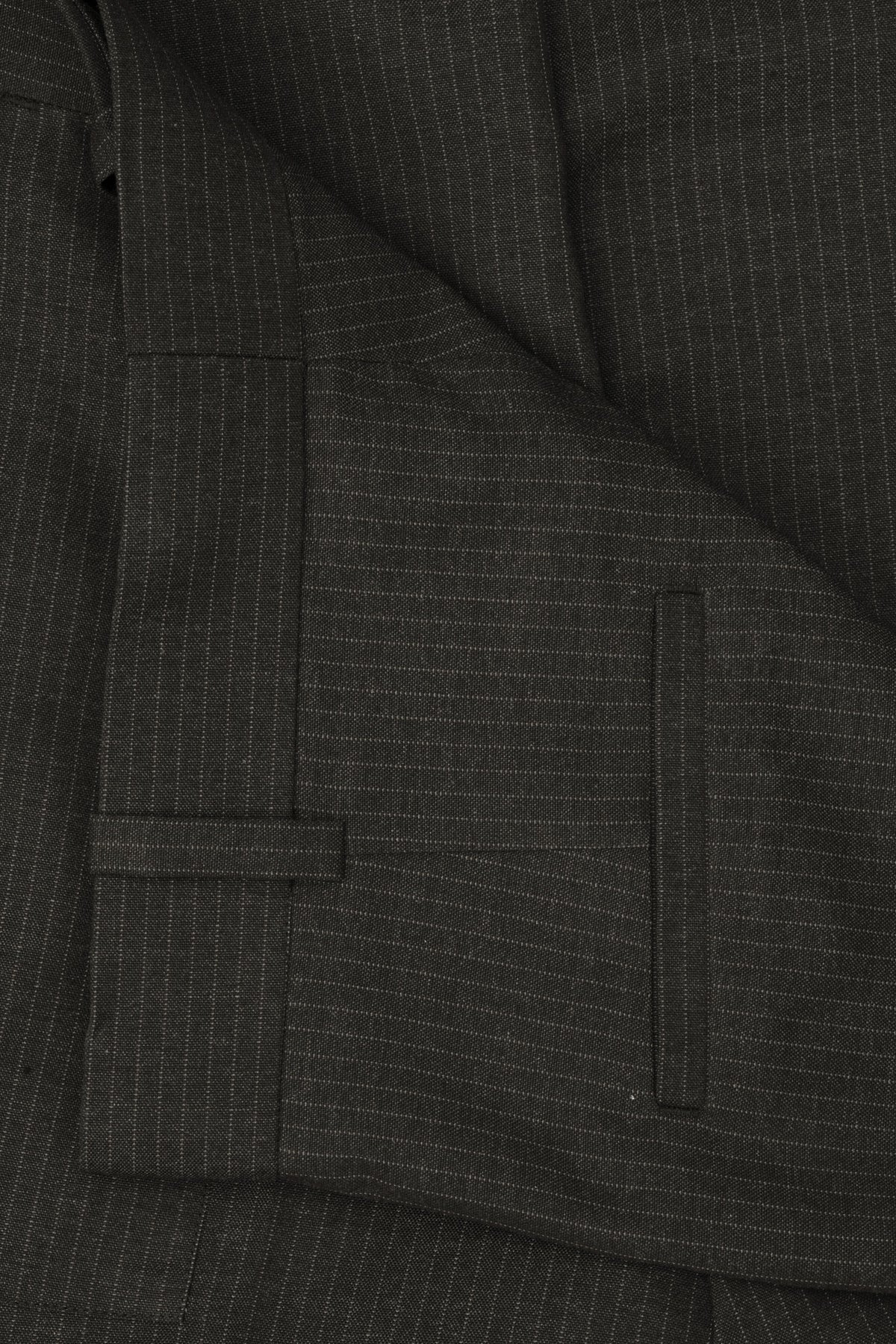 charcoal pinstripe