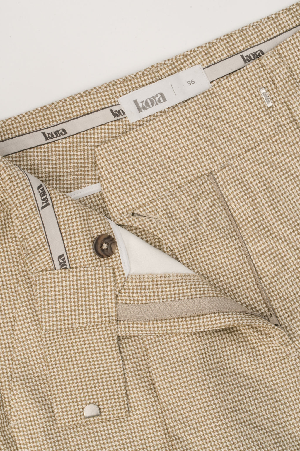 Straight Legged Pincheck Pants