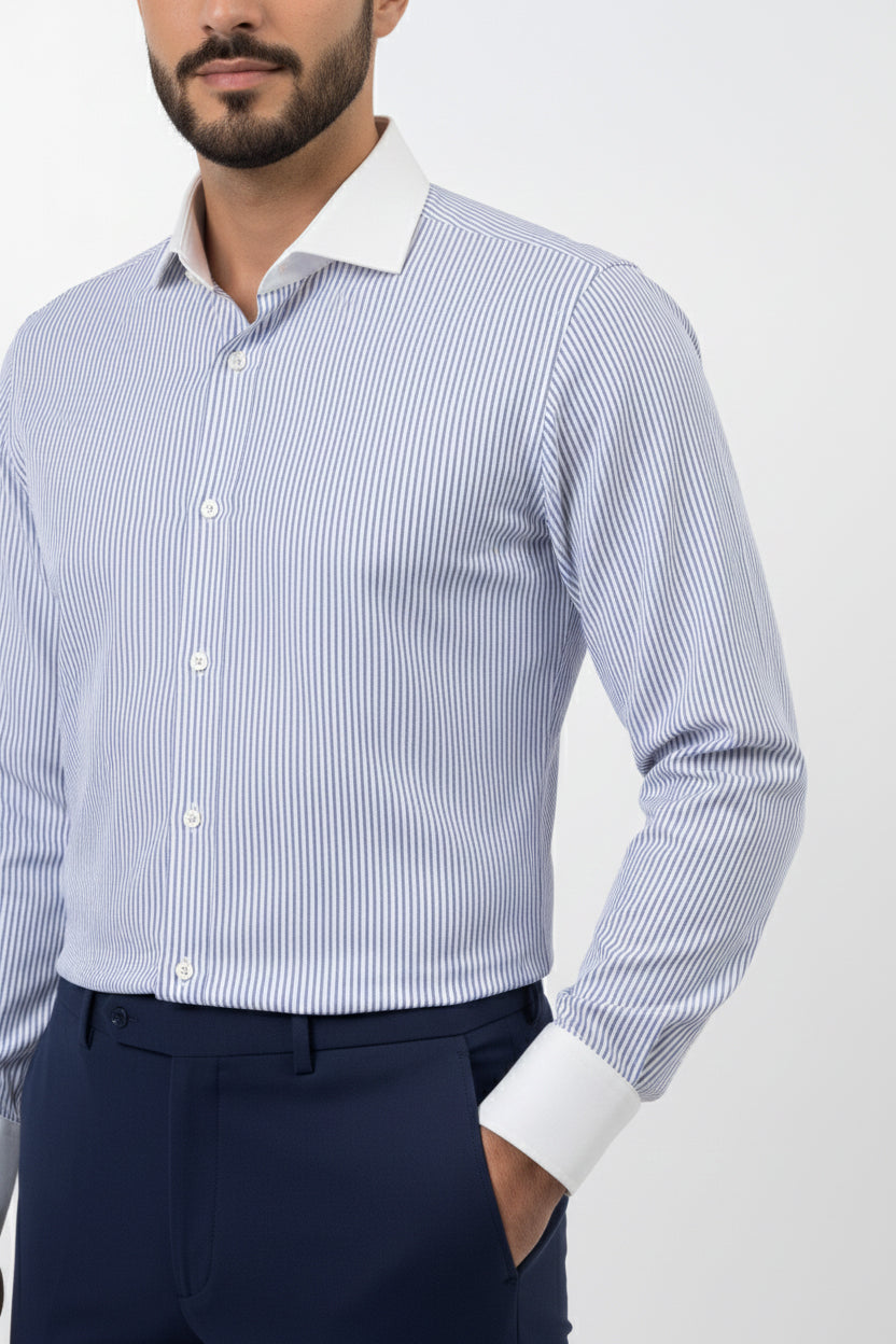 Wrinkle Free Striped Shirt (Copy)