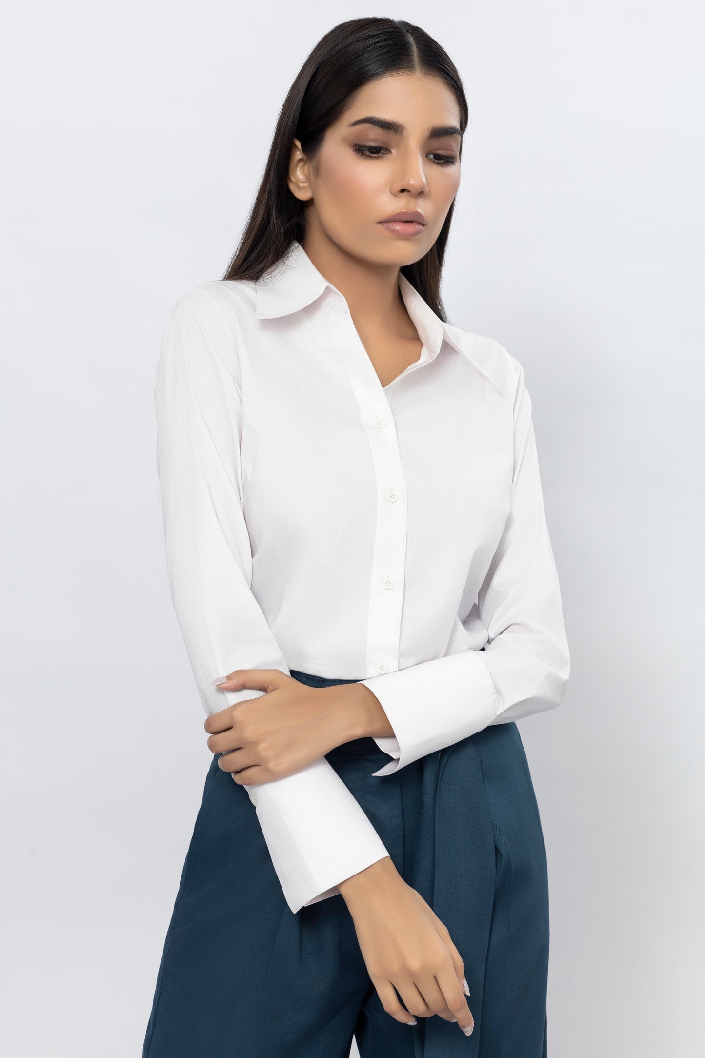 Tailored Fit Cotton Stretch Shirt