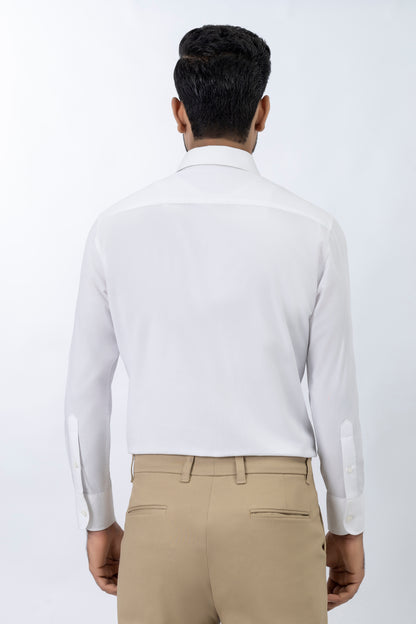 Cotton Cutaway Collar Shirt