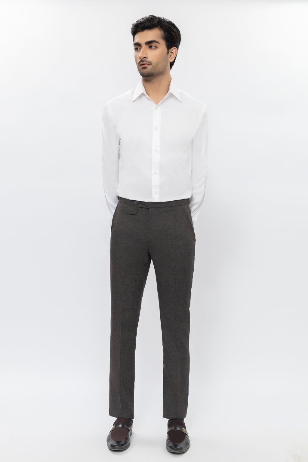 Pants With Adjustable Side Buckles