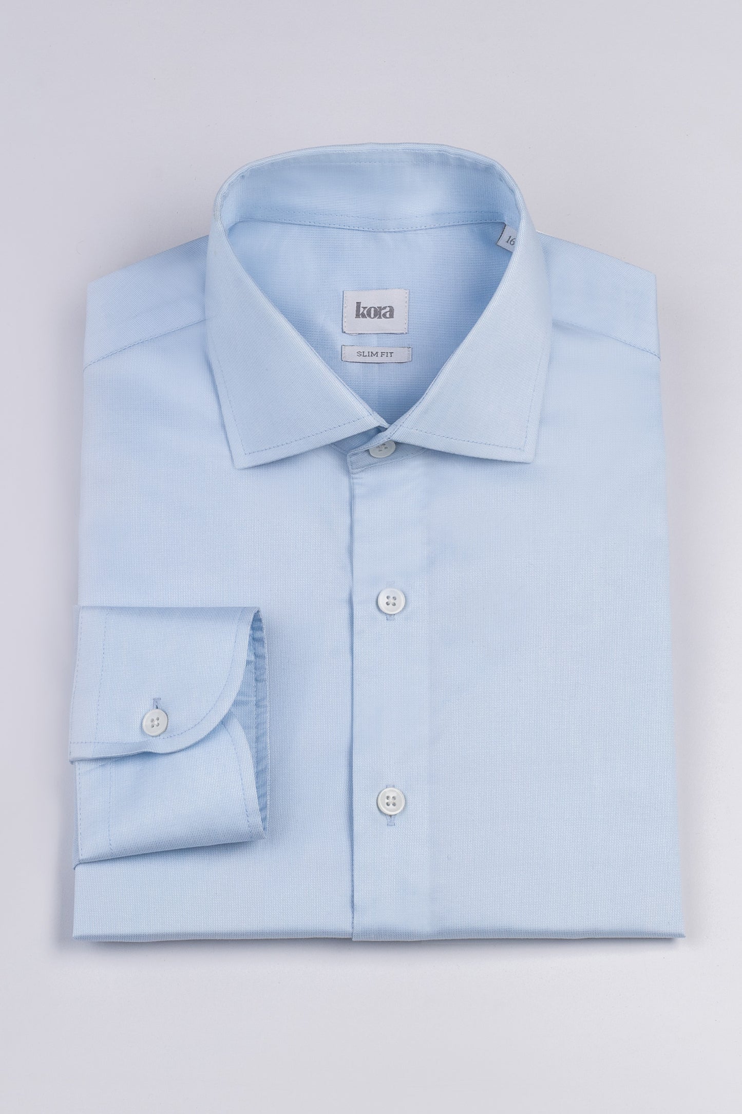 Cutaway Collar Textured Shirt