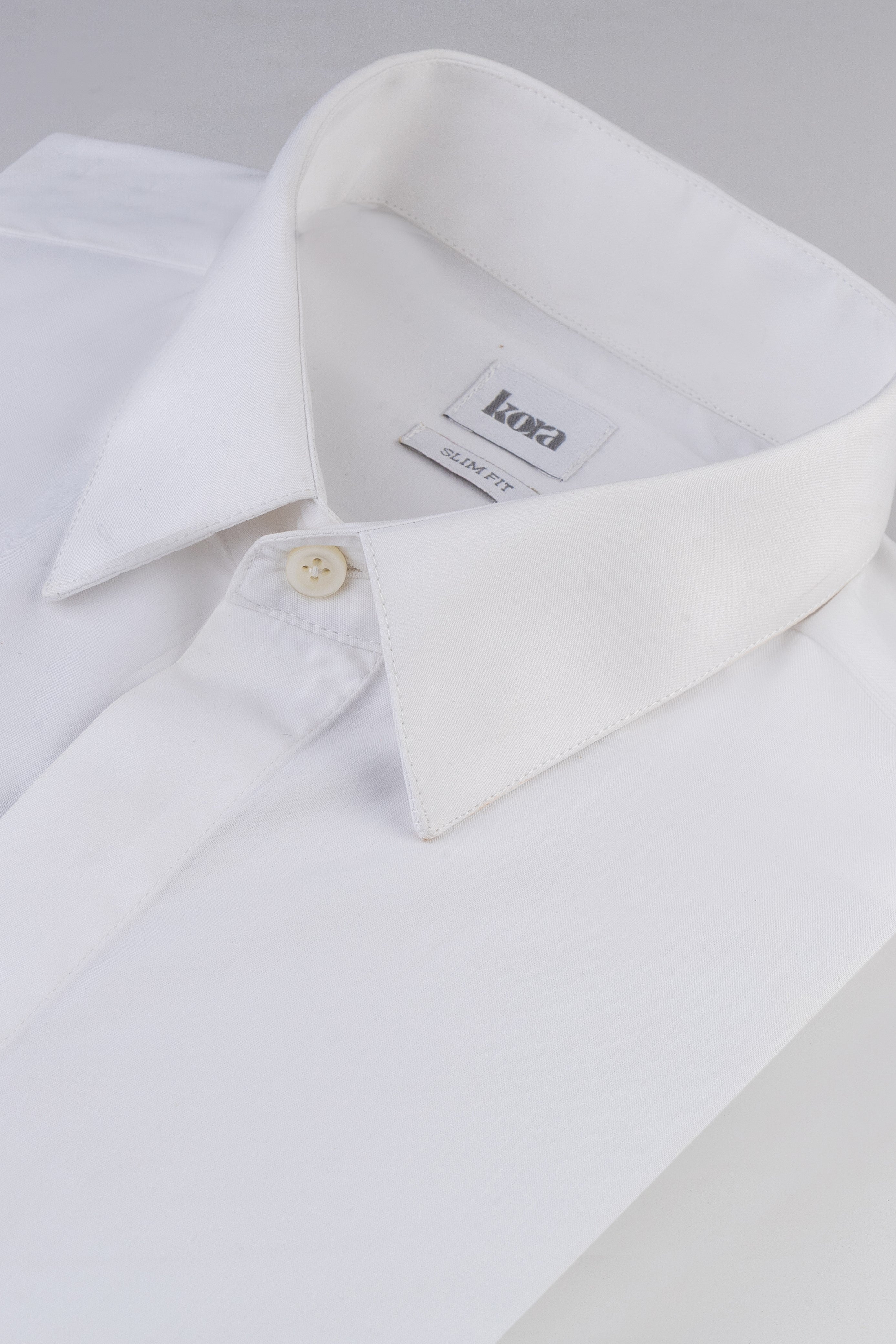 Cotton Blend Classic Collar Shirt