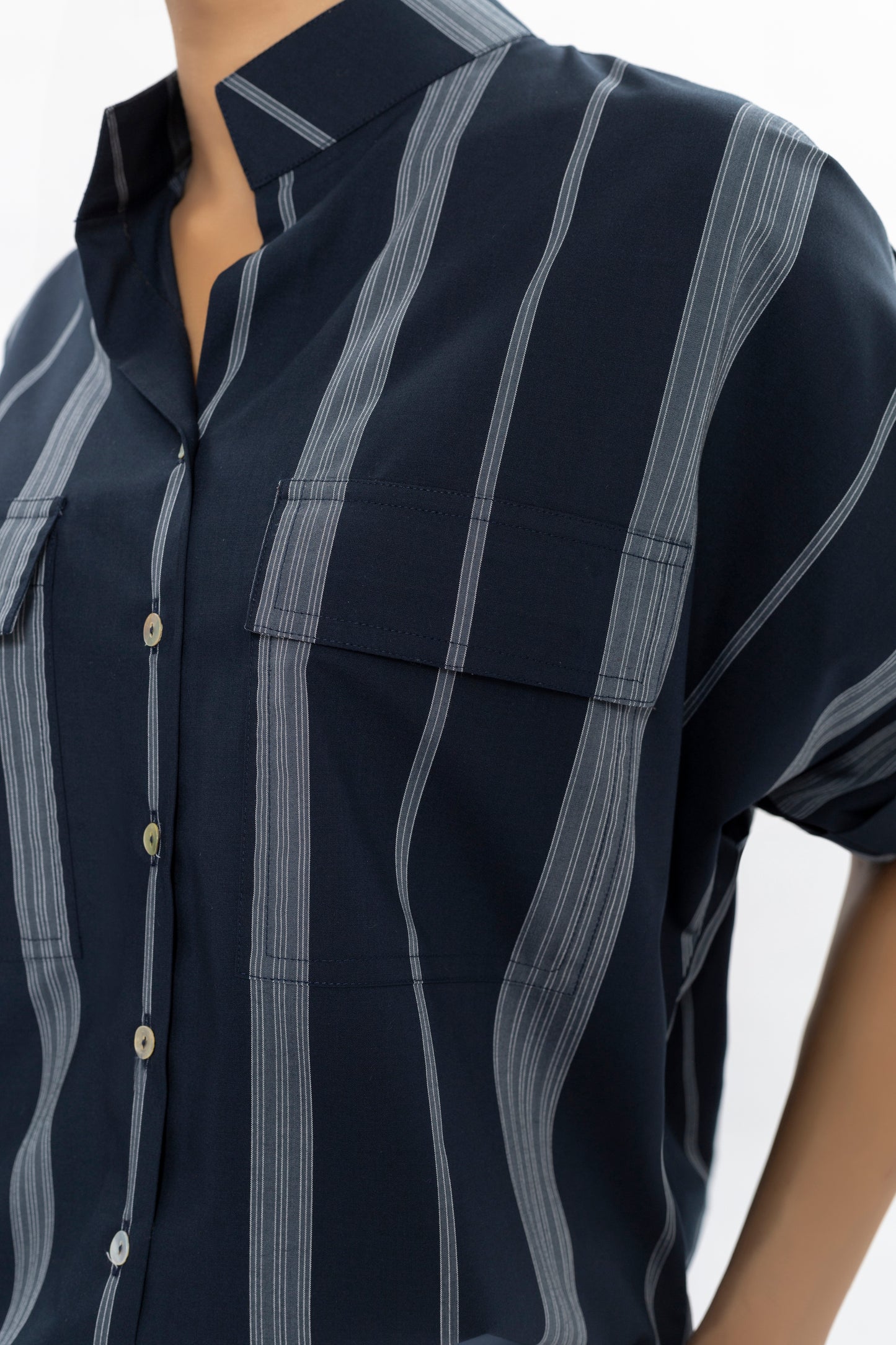 Striped Cotton Smart Casual Shirt