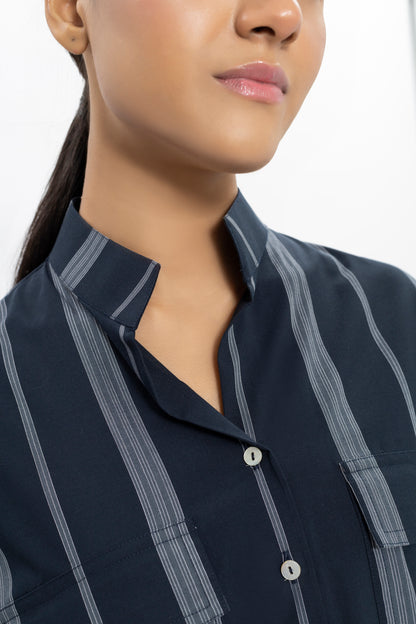 Striped Cotton Smart Casual Shirt