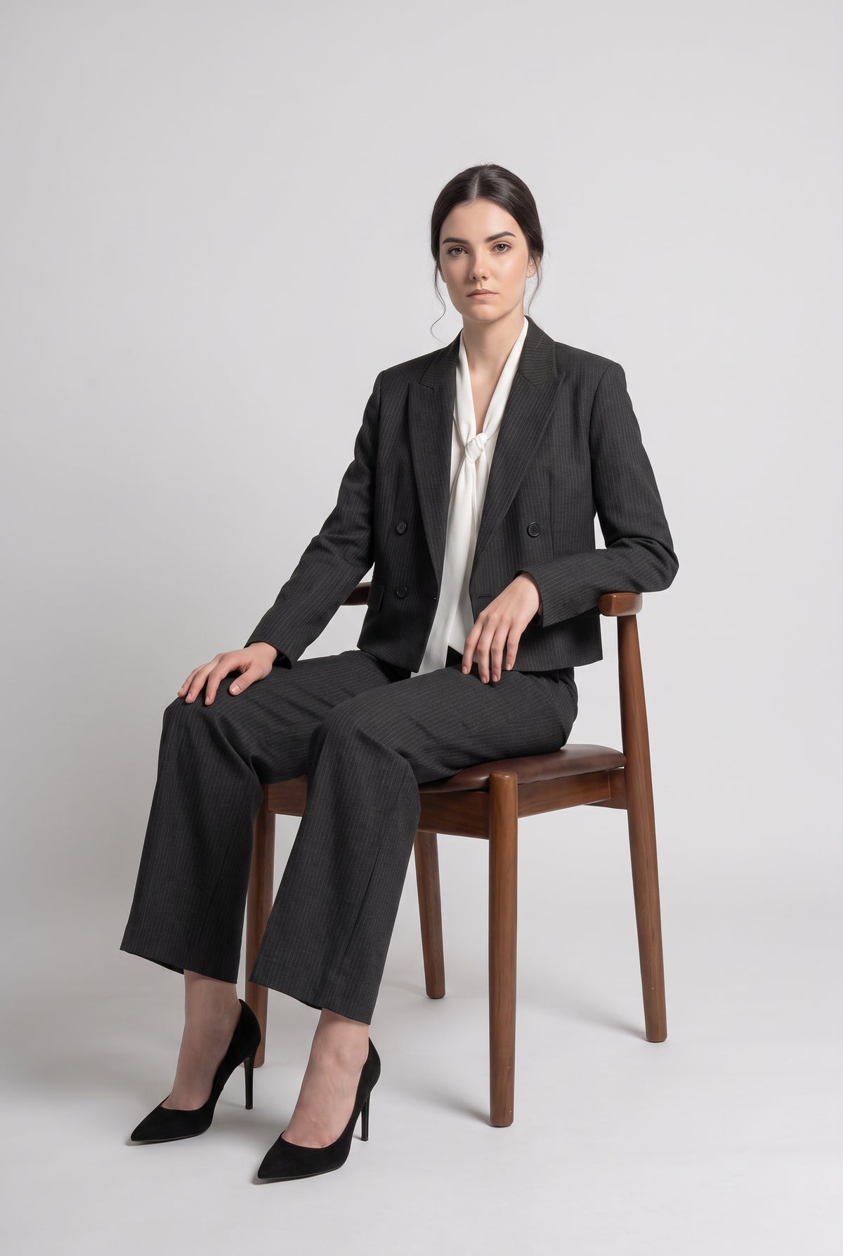 Pinstripe Cropped Culottes