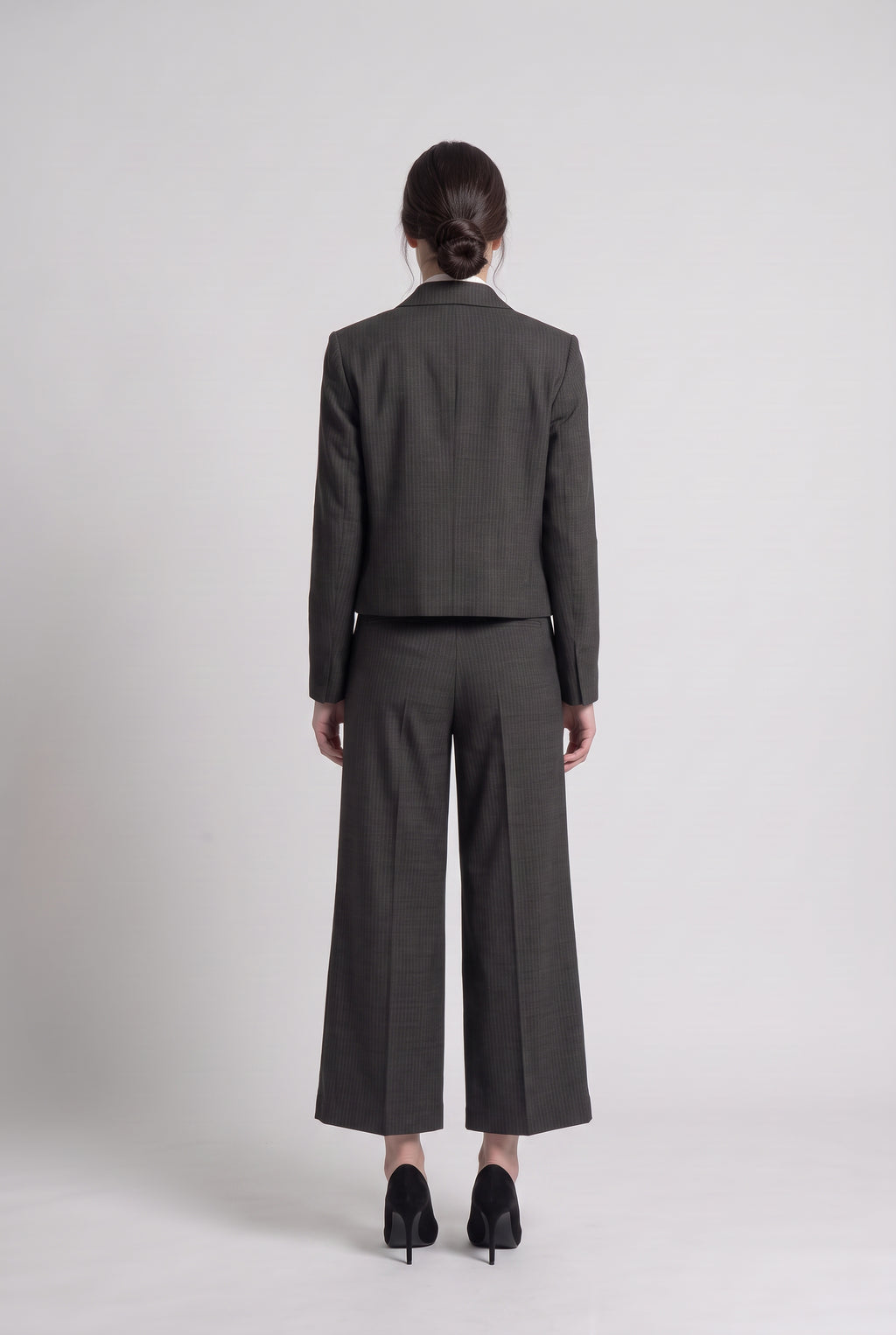 Pinstripe Cropped Culottes