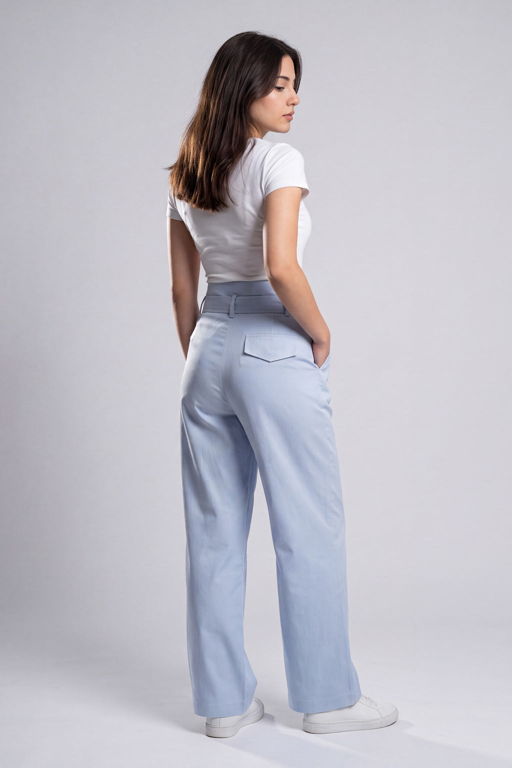 Regular Fit Paper Bag Pants