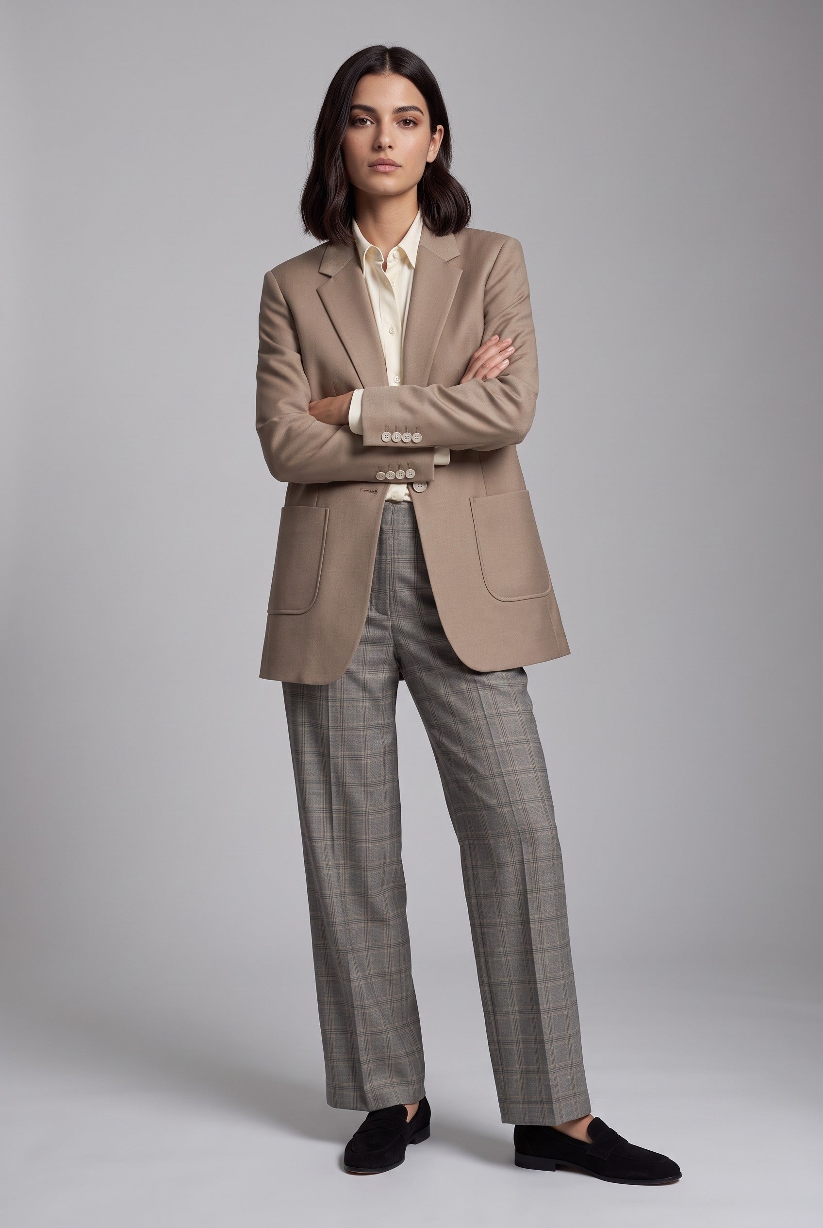 Oversized Patch Pocket Blazer