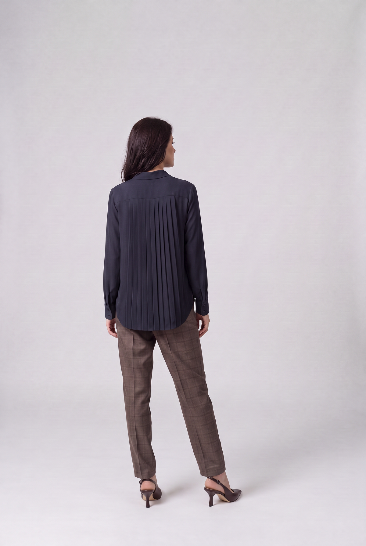 High Waist Checkered Pants